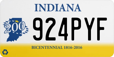 IN license plate 924PYF