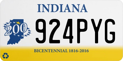 IN license plate 924PYG