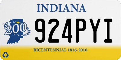 IN license plate 924PYI