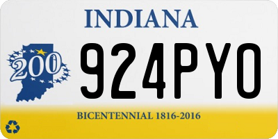 IN license plate 924PYO