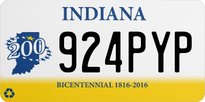 IN license plate 924PYP