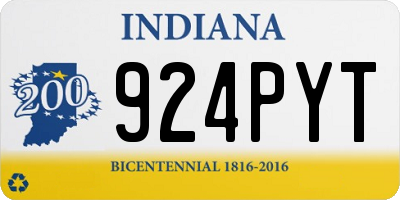 IN license plate 924PYT