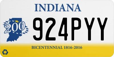 IN license plate 924PYY