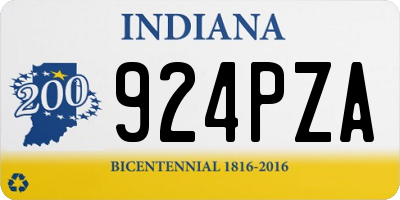 IN license plate 924PZA