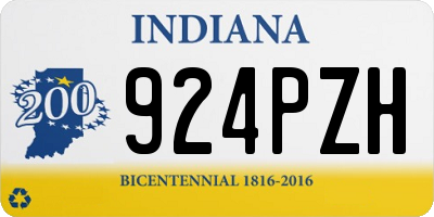 IN license plate 924PZH