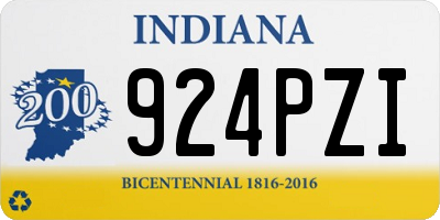 IN license plate 924PZI