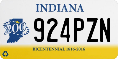 IN license plate 924PZN