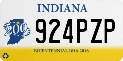 IN license plate 924PZP