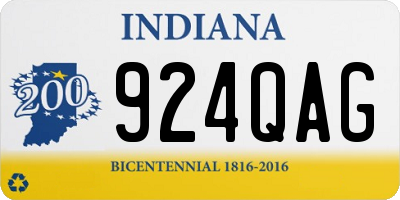 IN license plate 924QAG