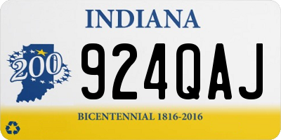 IN license plate 924QAJ