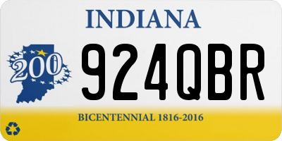 IN license plate 924QBR