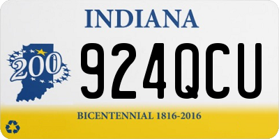 IN license plate 924QCU