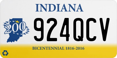 IN license plate 924QCV