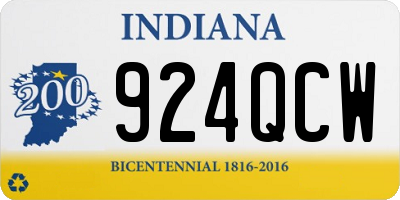 IN license plate 924QCW