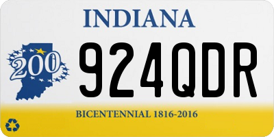 IN license plate 924QDR