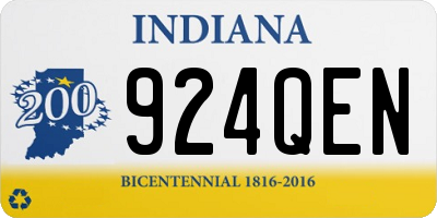 IN license plate 924QEN