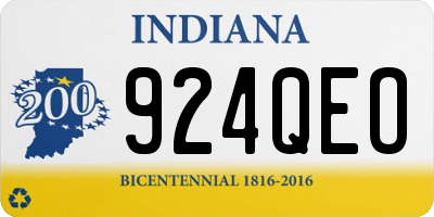 IN license plate 924QEO