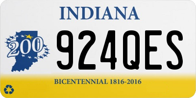 IN license plate 924QES