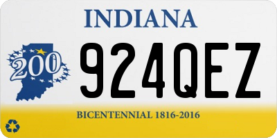 IN license plate 924QEZ