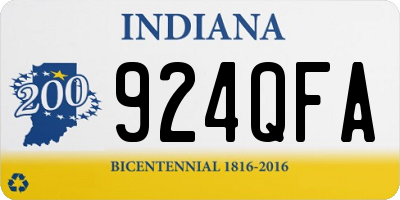 IN license plate 924QFA