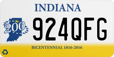 IN license plate 924QFG