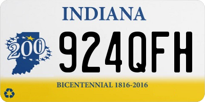 IN license plate 924QFH