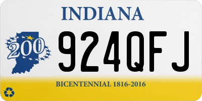 IN license plate 924QFJ