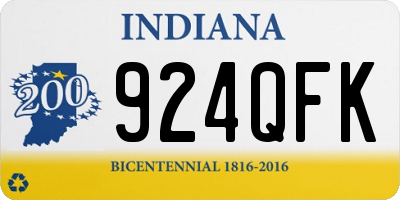 IN license plate 924QFK