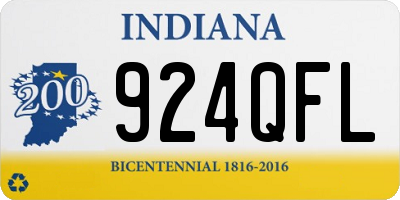 IN license plate 924QFL