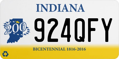 IN license plate 924QFY