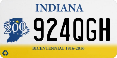 IN license plate 924QGH