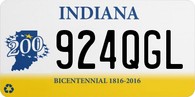 IN license plate 924QGL
