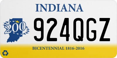 IN license plate 924QGZ