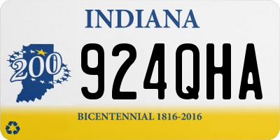IN license plate 924QHA