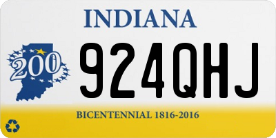 IN license plate 924QHJ