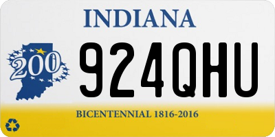 IN license plate 924QHU