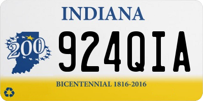 IN license plate 924QIA