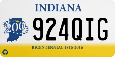 IN license plate 924QIG