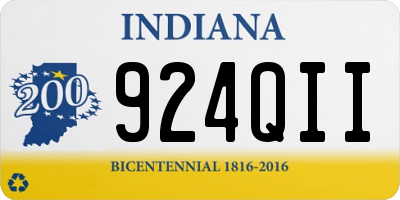 IN license plate 924QII