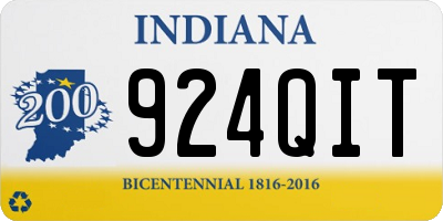 IN license plate 924QIT