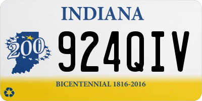 IN license plate 924QIV