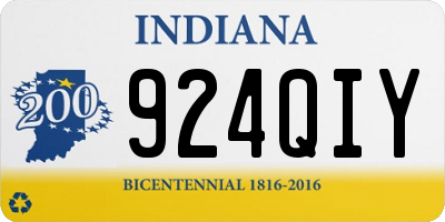 IN license plate 924QIY