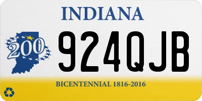 IN license plate 924QJB
