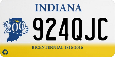 IN license plate 924QJC