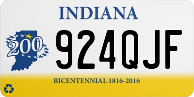 IN license plate 924QJF