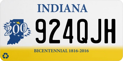 IN license plate 924QJH