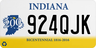 IN license plate 924QJK