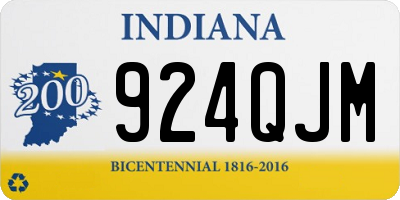 IN license plate 924QJM
