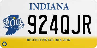 IN license plate 924QJR