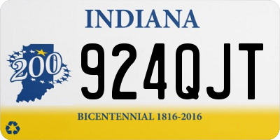 IN license plate 924QJT